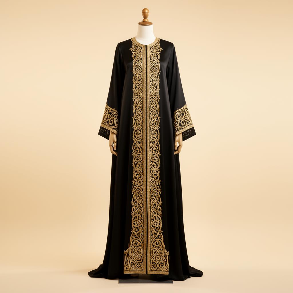 Abaya Brocart Or